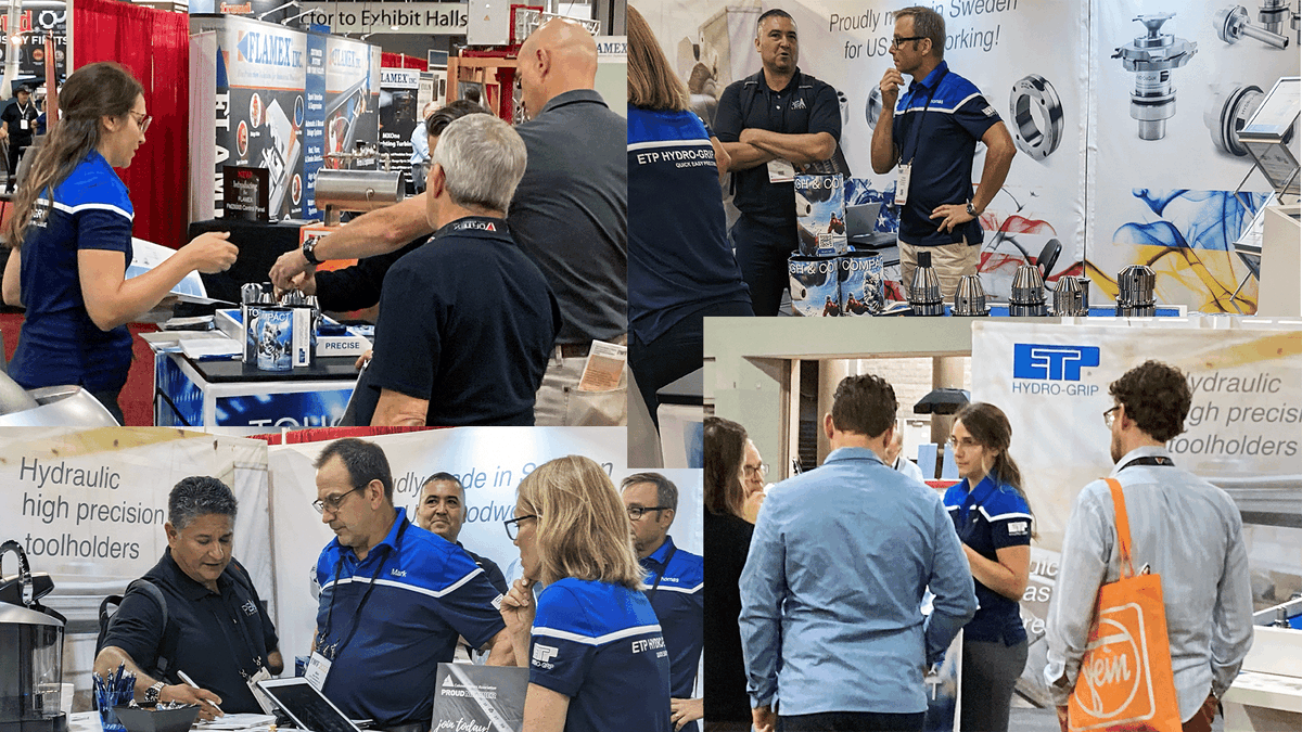ETPTransmission's tweet photo. We had a great turn-out at IWF after the long wait since 2018, and we had an unprecedented amount of users excited to hear about ETP HYDRO-GRIP holders!
#etp #hydrogrip #woodworking #woodworkingmachinery #precisionmachining https://t.co/rTtcOOxJjJ