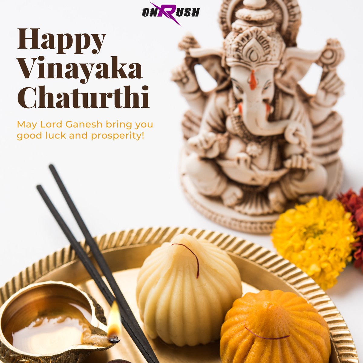 onRush_'s tweet photo. On this occasion of Ganesh Chaturthi, I wish Lord Ganpati visits your home with bags full of happiness, prosperity, and peace.

#ganesh #ganeshchaturthi #ganeshpuja https://t.co/wSCRnBegeS
