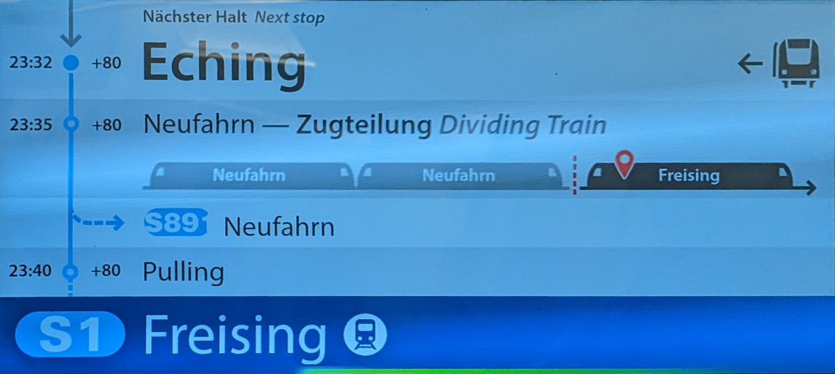 mpdeimos's tweet photo. Delay of 80 minutes is my new negative record for @DB_Bahn #sbahnmünchen

Late in the evening. No announcements at the platform. And being hit by pigeon sh💩t.

My plans for a 9€ ticket follow-up are on hold for now. https://t.co/VhNcOwCovu
