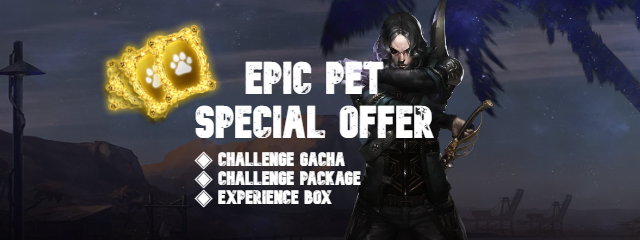 #DarkEdenM #MMORPG
We are happy to announce our upcoming [Special Offer] products with lots of events.
✨Epic Pet, Challenge Gacha
✨Epic Pet, Challenge Package
✨Epic Pet, Experience Box
Only available 2022/09/01-2022/09/19.
More infos on our homepage.