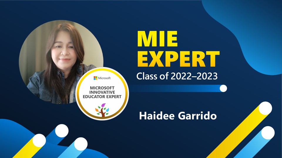"This year will be Awesome! So delighted to be selected as an MIE Expert for 2022-2023 #MicrosoftEdu #MIEExpert."