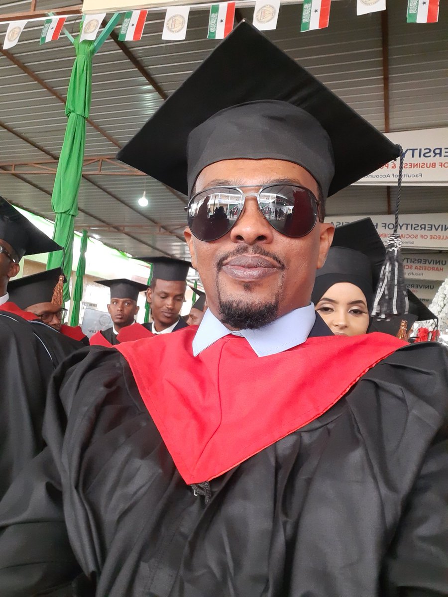 Congratulations 🎊 to 2022 <a href="/hargeisaunivers/">Hargeisa University</a> graduates. Special congratulate goes to my classmates of <a href="/IPCSHargeisa/">Institute for Peace and Conflict Studies</a> for getting their MA in Peace and Conflict Studies. <a href="/RuntaAqoonta/">Mohamed Hassani</a> <a href="/saidadan19/">said adan</a> <a href="/sahrujaaa/">Sahra A. Hassan</a> @aymabdalla