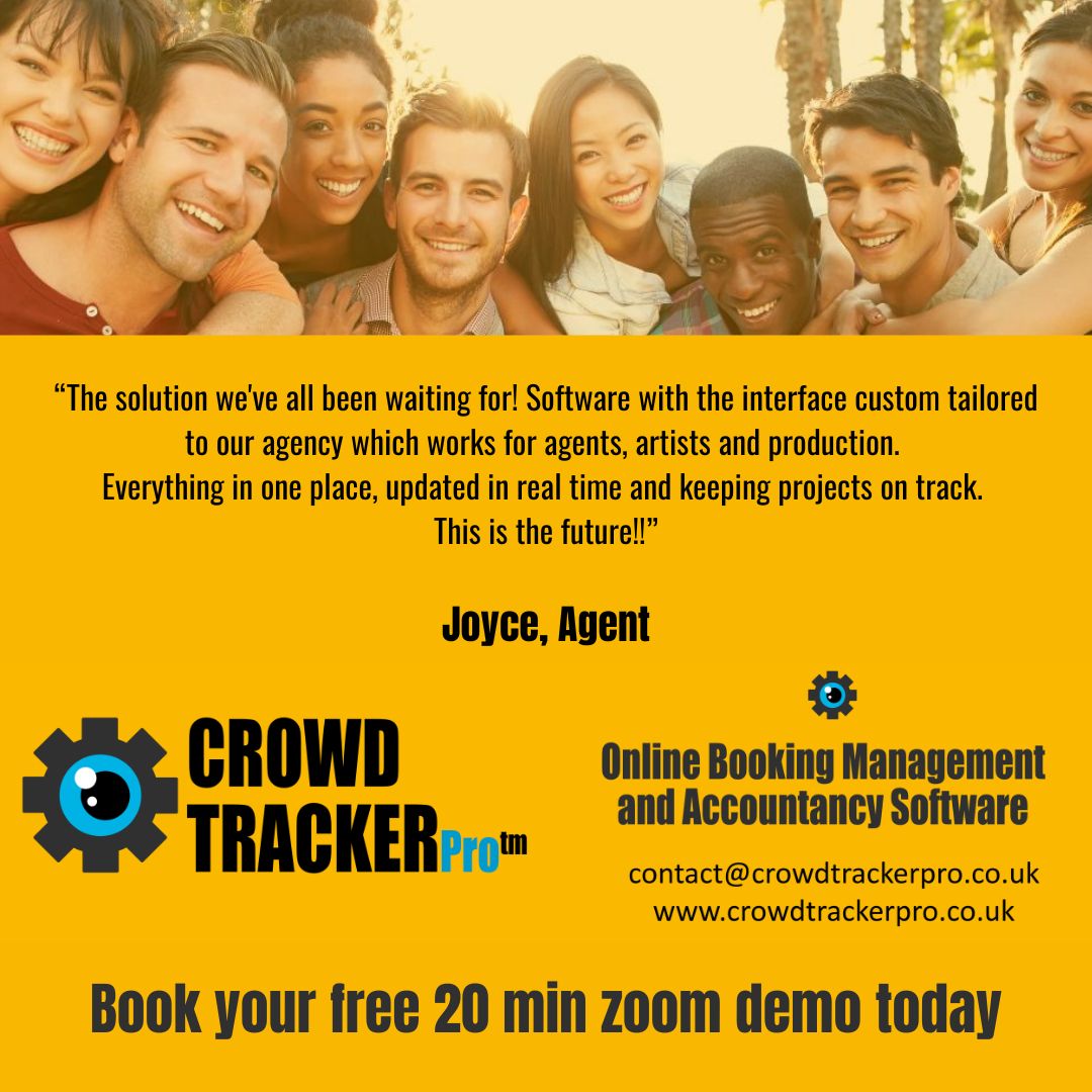 crowd_pro's tweet photo. A fantastic testimonial from Joyce, thanks βΊοΈ
-
-
-
#CrowdTrackerPro #DigitalBookingSoftware #CastingTalent #CrowdBooking #DigitalAgencySoftware #SoftwareForAgents #SoftwareForProductions #Agents #Productions #Producers #AssistantDirectors #YoungPerformers #Filming #Production https://t.co/5VExucFl7z