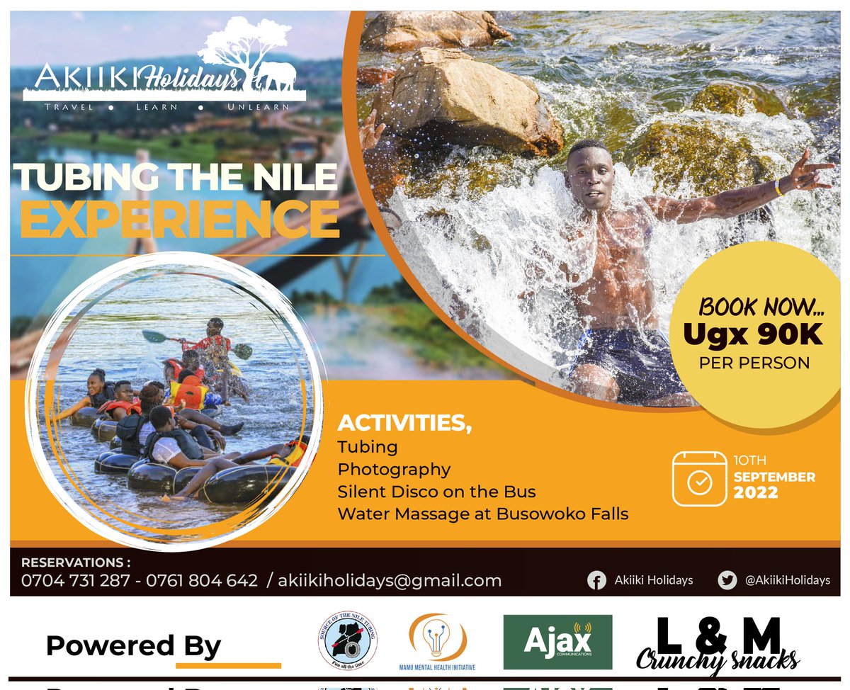 StephenMGonzaga's tweet photo. You are not late to book for this experience @AkiikiHolidays
๐ธ 90k
๐ 10th September
โ 0704731287 https://t.co/nVaVK474xf