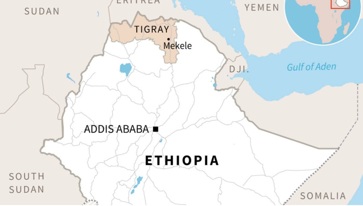 GaroweOnline's tweet photo. New air strike hits a hospital in the capital of #Ethiopia's #Tigray region. https://t.co/250V81CaMG