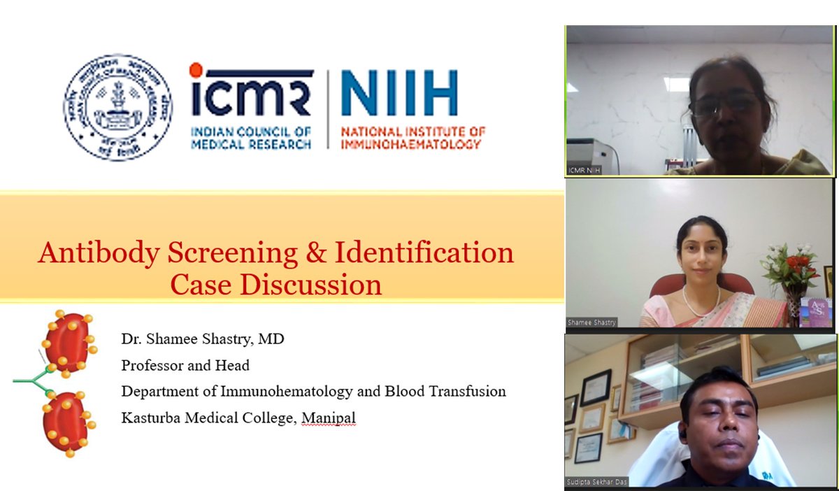 ShameeShastry's tweet photo. Glad to be a resource person at Annual Training Program in Immunohematology 2022 at Dept. Transfusion Medicine, ICMR, National Institute of Immunohematology Mumbai. A well structured, hands on training organized by Dr Swati Kulkarni and team  @IHBT_Manipal https://t.co/UUTeAof5Su