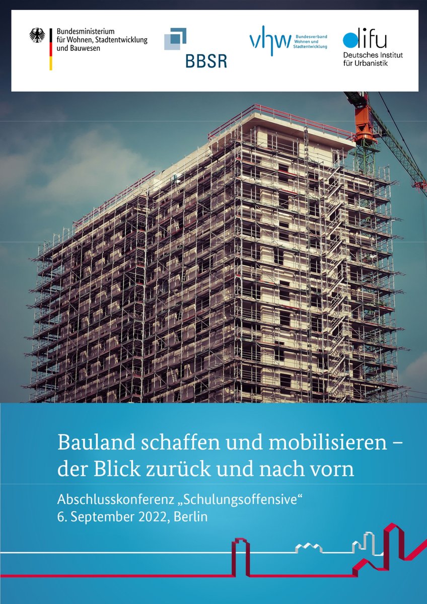 bbsr_bund's tweet photo. Welche Ansätze der Baulandentwicklung und Bodenpolitik haben sich in den Städten und Gemeinden bewährt? Wie nutzen die Kommunen die Bauland-Potenziale im Siedlungsbestand? Die Konferenz am 06.09. in #Berlin beantwortet diese und weitere Fragen. https://t.co/0AMIBPEtC0 https://t.co/H3tHgW6QbH