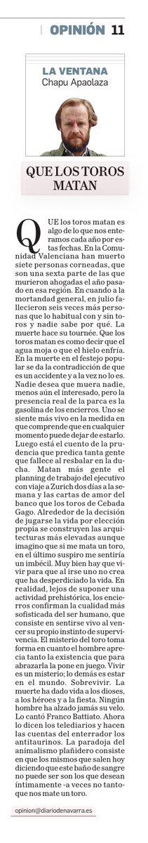 Que los toros matan.