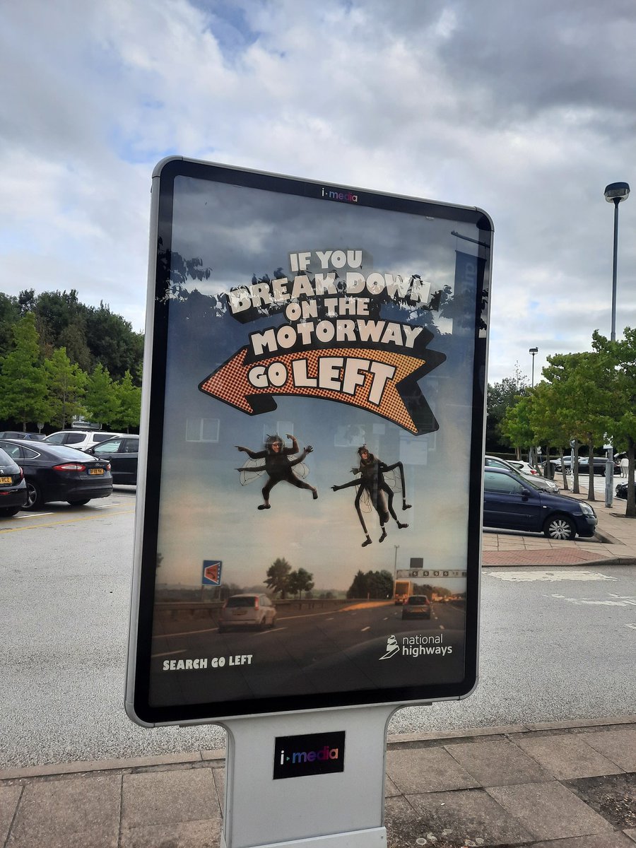 ShefEnvironment's tweet photo. Maybe a little insensitive to use people as squashed flies to promote @NationalHways 'Go Left' campaign, considering people have been killed in a similar manner on our #SmartMotorway network as there was no refuge for them.
#Motorway #SquashedFly #NotSmart https://t.co/qX7jIixiAj