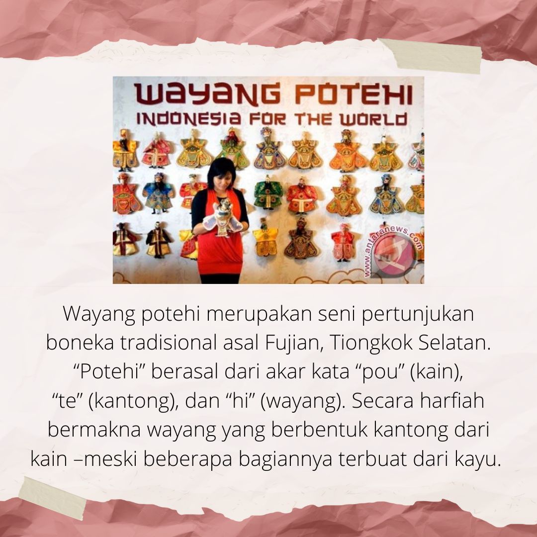 MandarinUnesa's tweet photo. [MANDARIN UNIQUE]

大家好! 🎎🎎
(Wayang Potehi akulturasi Budaya Tionghoa dan Nusantara)

Apakah 朋友们 sudah tahu tentang Wayang Potehi??.
_____________________________
Departemen Media
HMJ Bahasa Dan Sastra Mandarin 
Fakultas Bahasa Dan Seni
Universitas Negeri Surabaya https://t.co/F3YhrEflws