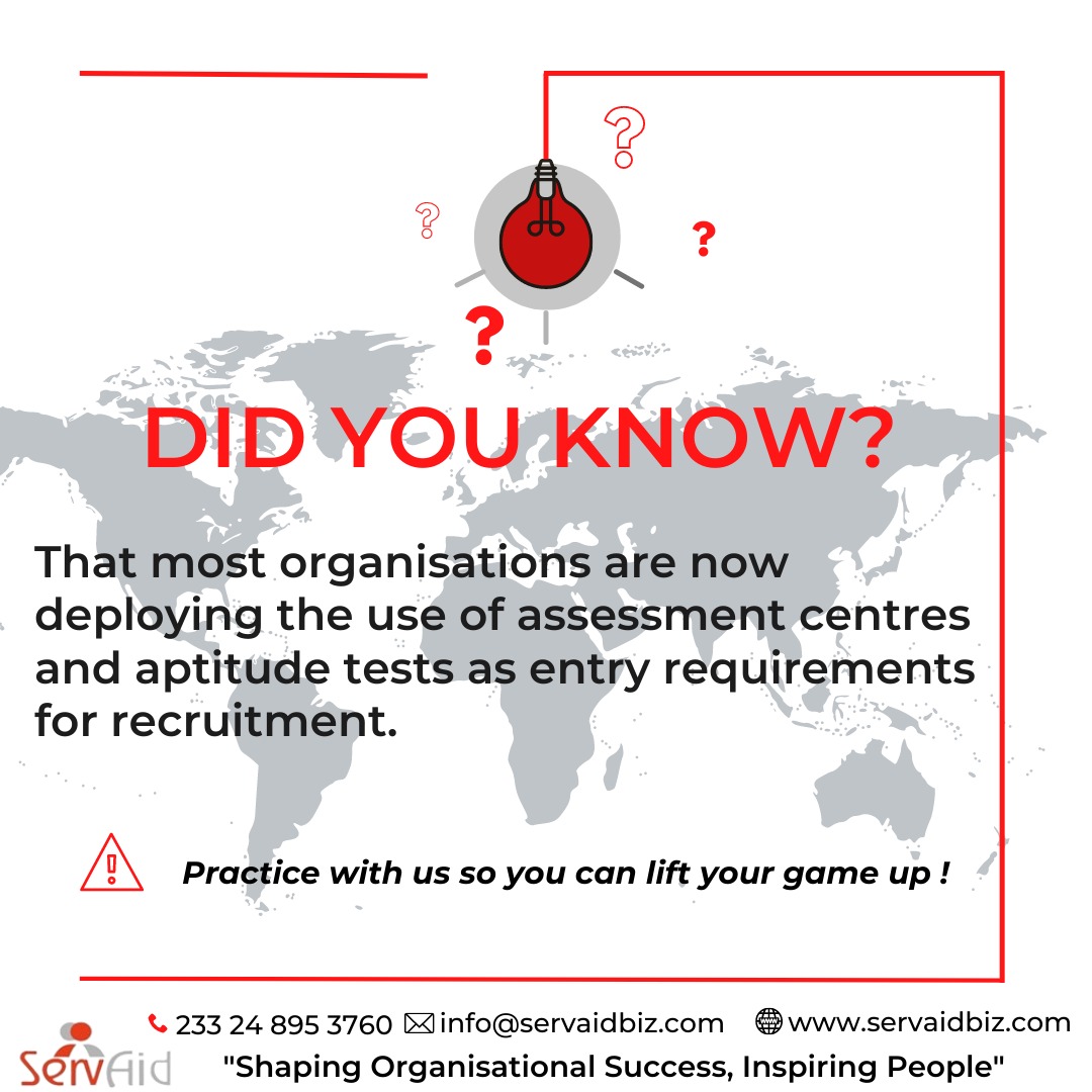 ServAidConsult's tweet photo. Did you know?

#Wednesday #Aptitudetest #ServAid #TheBestofYou https://t.co/lIUUGpZRR0