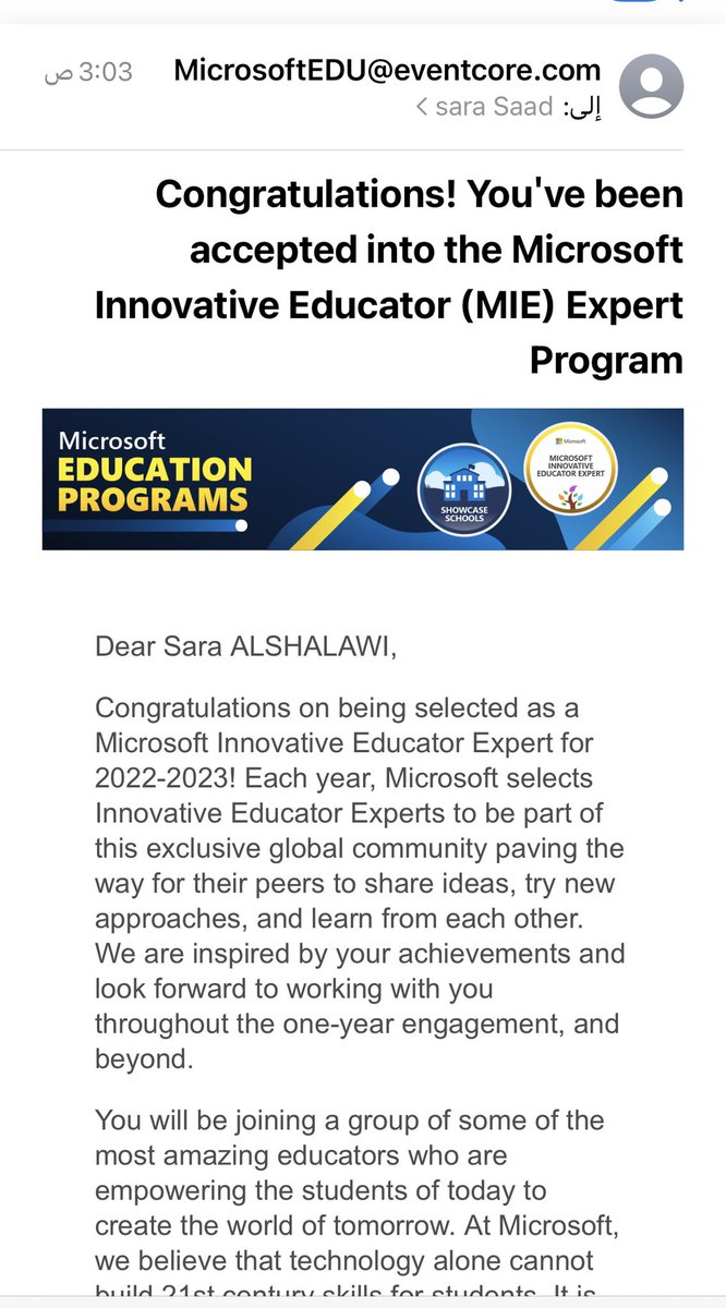 Ksdlsara's tweet photo. الحمدلله رب العالمين 🇸🇦 تم اختياري معلم خبير مايكروسوفت للعام الرابع على التوالي 2022/2023.💚شكراً لفريق مايكروسوفت الابداعي @MScreativeteam @abeermehdar @Microsoft_Saudi @MicrosoftEDU https://t.co/5FRIuRmLnF