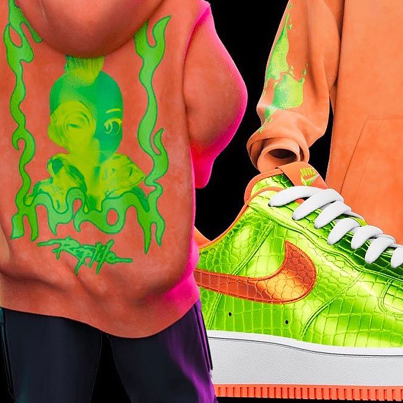 nicekicks's tweet photo. Phygital Fashion 📟

@RTFKT is set to release a collection of digital/physical Air Force 1's including Takashi Murakami's (@takashipom) first-ever Nike collaboration. 👀🎨