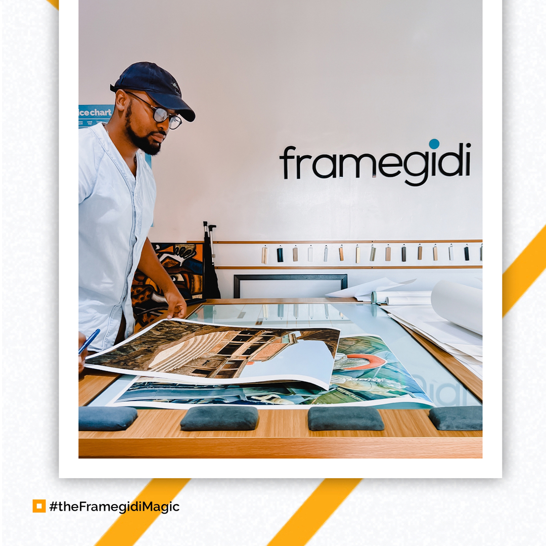 framegidi's tweet photo. One of the highlights of our work days is having artists walk into our studio to sign their art and prints.
Looking for a place to get quality prints, we got you! Send us a DM now.
#framegidi #theframegidimagic #customframinginlagos #weareframegidi #interiordecorlagos #artlago https://t.co/AmZjAEqn6h