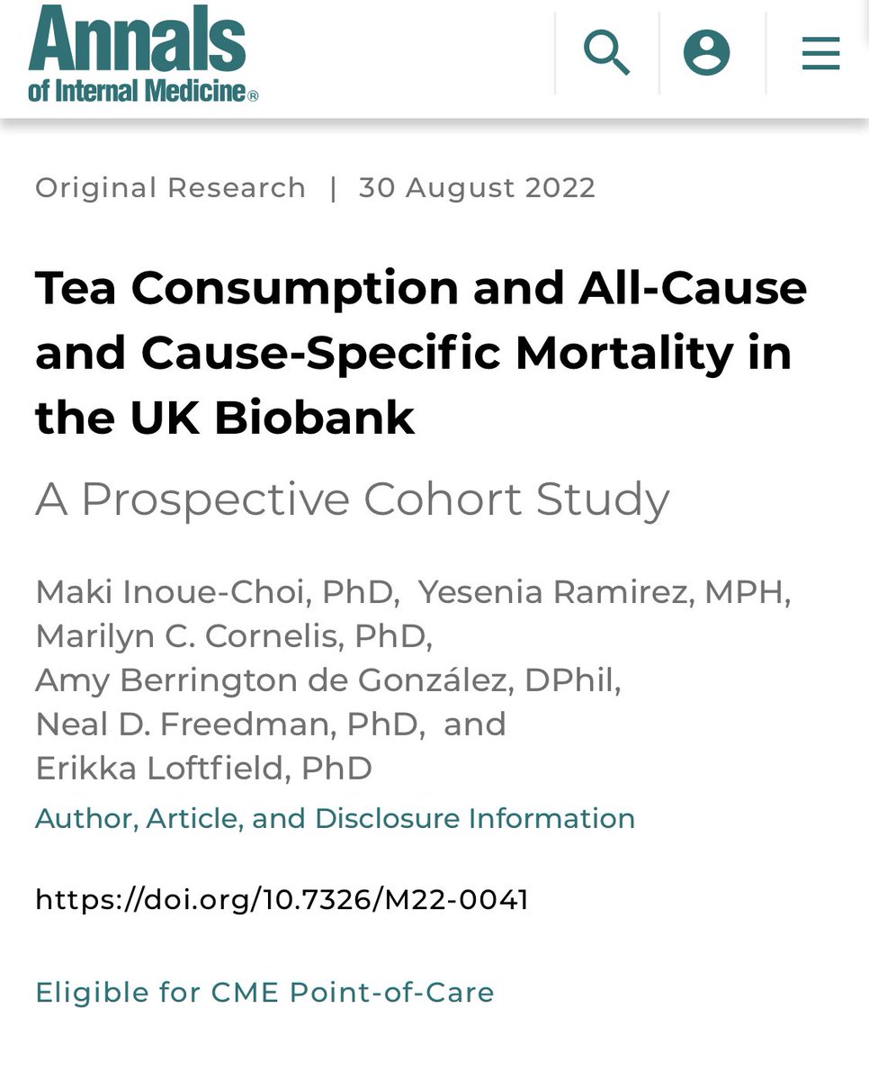 Yeni çalışma

•500 bin kişi çay içme alışkanlıklarına göre 14 yıl takip edilmiş.

•Günde 2-3 fincan çay içenlerde, içmeyenlere göre herhangi bir nedenle ölüm riski %9-13 daha düşük.

• Çay içmek; Kalp damar hastalığı, iskemik kalp hastalığı ve inmeye bağlı ölüm riskini azaltır