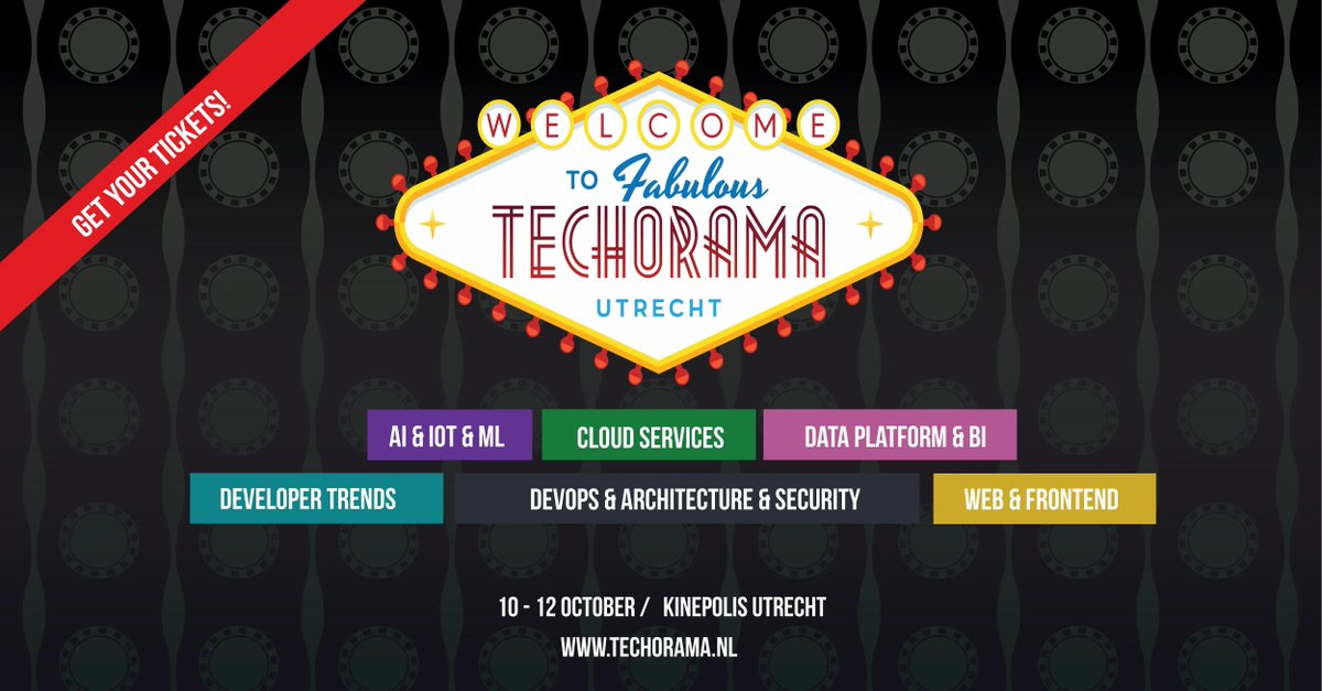 TechoramaNL's tweet photo. Final call to buy your tickets with a discount! Tomorrow our prices will increase, and we go into the late bird sale. Help us out and save yourself 50€ on a workshop or conference ticket or 100€ on a combi ticket. You still have a few hours left! https://t.co/lln3FYPAq6