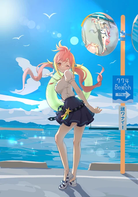 #今月描いた絵を晒そう 夏っぽいのもうちょい描きたいわね 