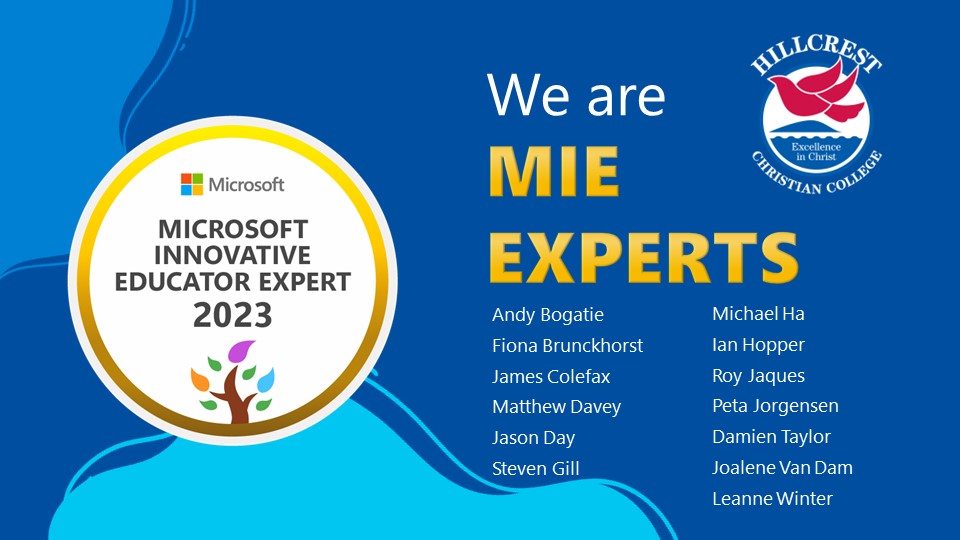 Looking forward to working with other #MIEExperts from everywhere around the world, including my own <a href="/_HillcrestCC/">Hillcrest CC</a> colleagues. Congrats everyone! Let's go @MSAUedu