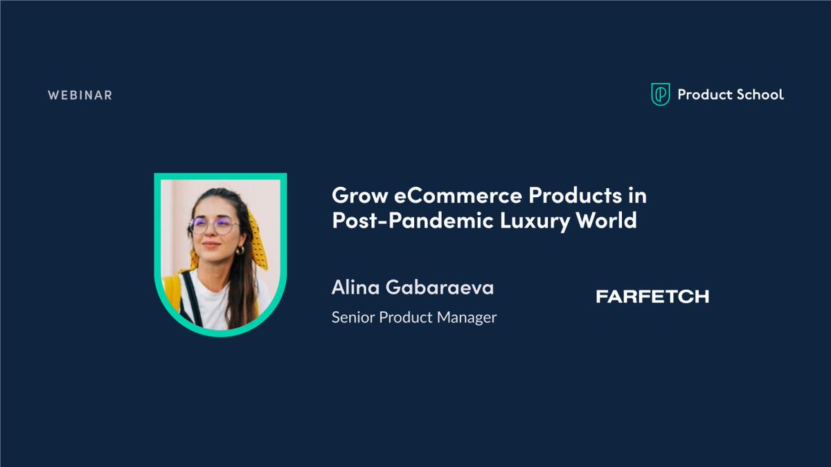 Looking for new ways to grow eCommerce products in the post-pandemic luxury world? Join our upcoming webinar with Farfetch Sr PM, Alina Gabaraeva. Register here to watch the event.#EcommerceTips #ecommerce 

Event Link:
linkedin.com/video/event/ur…