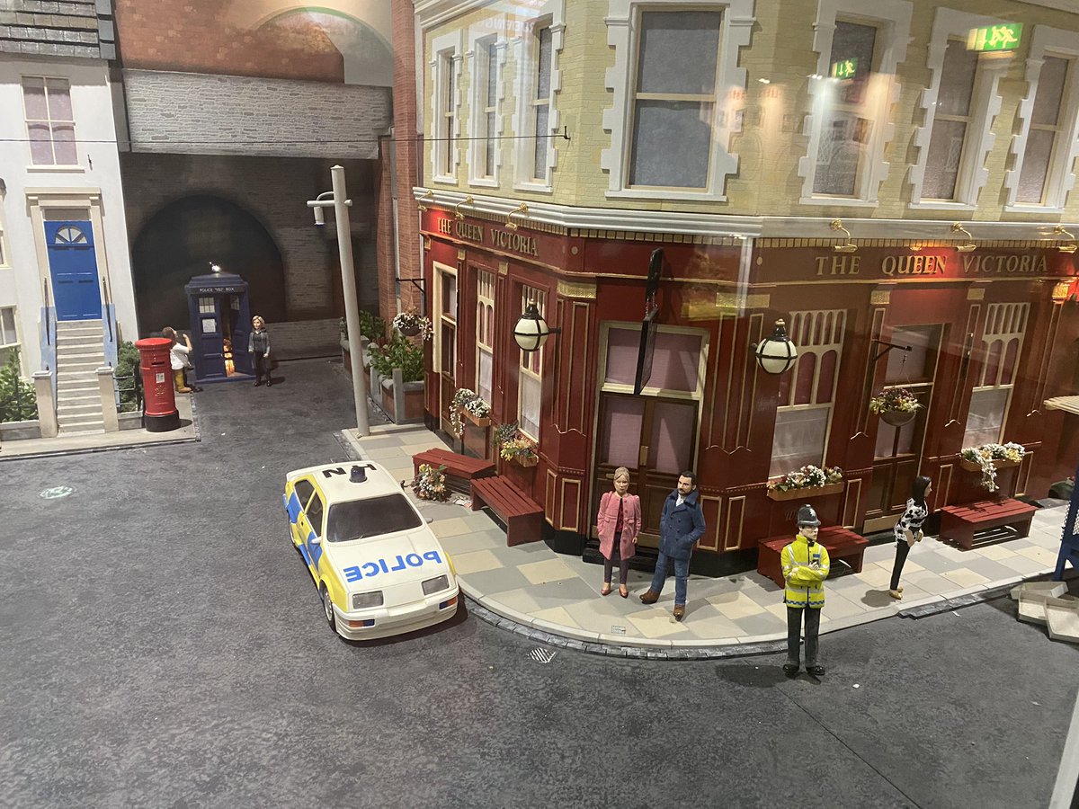 While visiting #themodelvillage in #babbacombe, we were transported back in time 9 or 29 years to an adventure with a #TARDIS and some #EastEnders - @bbcdoctorwho @bbceastenders #dimensionsintime