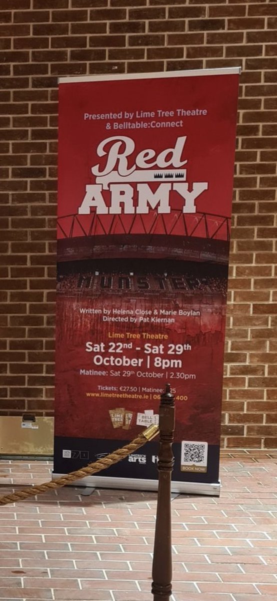 MarieBoylan's tweet photo. Book early and book often!!  #RedArmy @Helenaclose @LimeTreeTheatre it’s finally here! https://t.co/VrMtDYdAoy