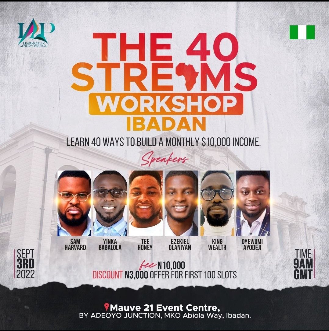 Kelvincombo1's tweet photo. Happening Live in Ibadan this Weekend. Click the link below to get your ticket NOW!! LIMITED SLOTS AVAILABLE
 https://t.co/F9vj9Jg7D4 https://t.co/JxYV7FJ5Gz