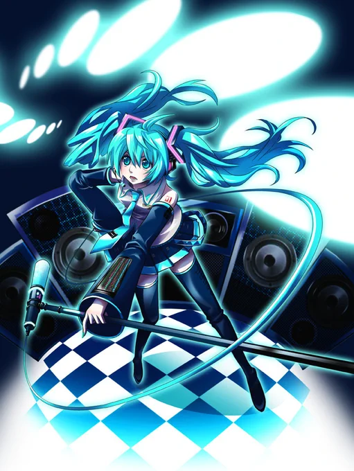 ついでに今日は初音ミクちゃんの誕生日らしいので大昔に描いたミク絵を発掘。いや、初音ミクが誕生して15年15年…月日の流れが爆速すぎる…#初音ミク #初音ミク誕生祭2022 
