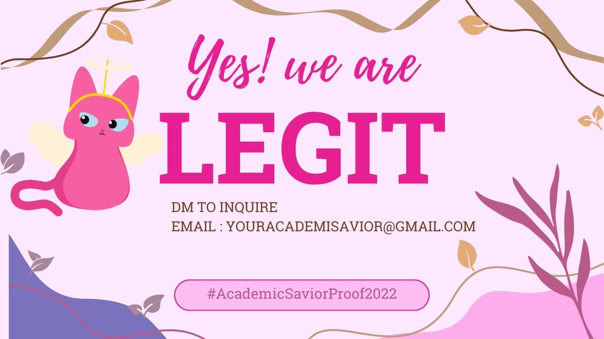 JaAcademic's tweet photo. #AcademicSaviorProofs2022
#moreclientscutieee

Here we are again. First, I would like to thank all of our regular clients and new clients who keep coming back to avail our services. You are all appreciated !! 

Balik lang po kayo,

Love Academic Savior https://t.co/J3oVW5UHDB