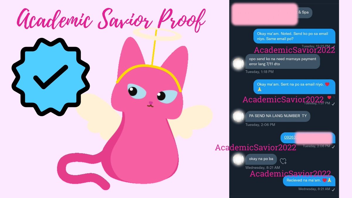 JaAcademic's tweet photo. #AcademicSaviorProofs2022
#moreclientscutieee

Here we are again. First, I would like to thank all of our regular clients and new clients who keep coming back to avail our services. You are all appreciated !! 

Balik lang po kayo,

Love Academic Savior https://t.co/J3oVW5UHDB