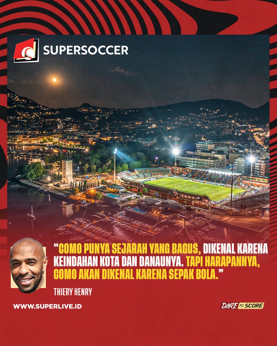 my_supersoccer's tweet photo. Thierry Henry resmi menjadi bagian dari Como 1907 sebagai salah satu pemilik saham klub π₯³π₯³. Semoga doi bisa bantu Como naik ke Serie A ya!
#SUPERLIVE
#SUPERSOCCER
#DARETOSCORE
#IDARE https://t.co/ctCyQJrpgG