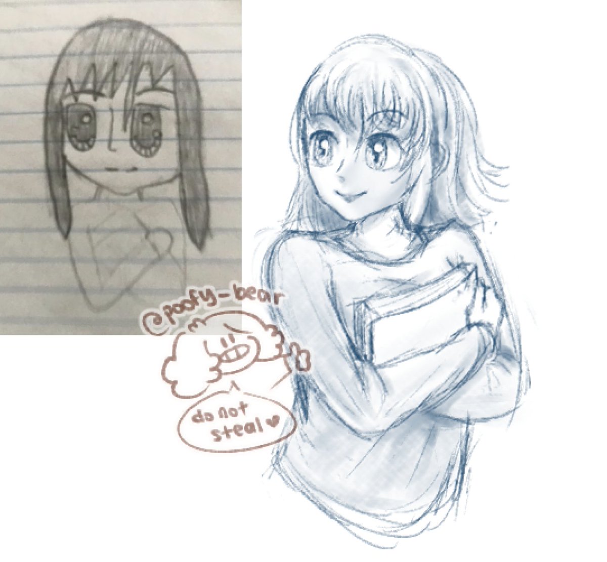 poofy_bear's tweet photo. Redrawing my old drawings found while cleaning my room (Part 1/??) https://t.co/BmrF2BLFLx