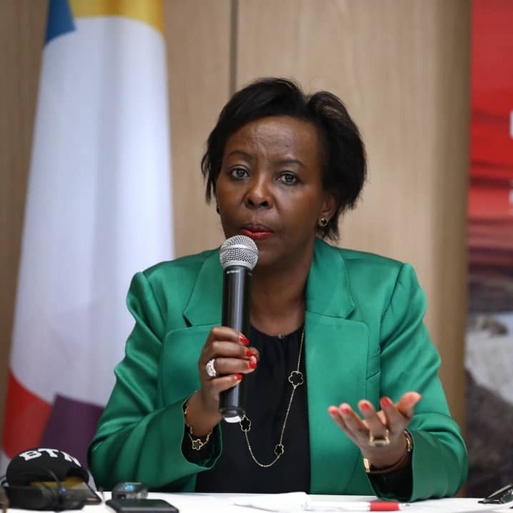 NewTimesRwanda's tweet photo. UPDATE: Louise Mushikiwabo, the Secretary General of L'Organisation Internationale de la Francophonie @OIFrancophonie, will name a baby gorilla at Friday’s #KwitaIzina ceremony in Kinigi.

@LMushikiwabo was Rwanda's foreign minister between 2009 and 2018. https://t.co/OEg7voiox8