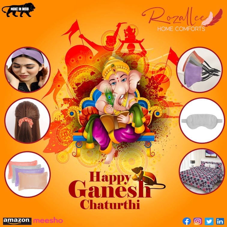 rozallee's tweet photo. Rozallee Home Comforts wishes you a very Happy Ganesh Chaturthi
Brings Exciting offers for you on all Silk Products and Cotton Bedsheets.
Check out on Amazon or Meesho.
Connect with us on WhatsApp: +91-8178397297
#rozallee #rozalleehomecomfort #happyganeshcahturthi #ganesha https://t.co/1xtvx2Q10c
