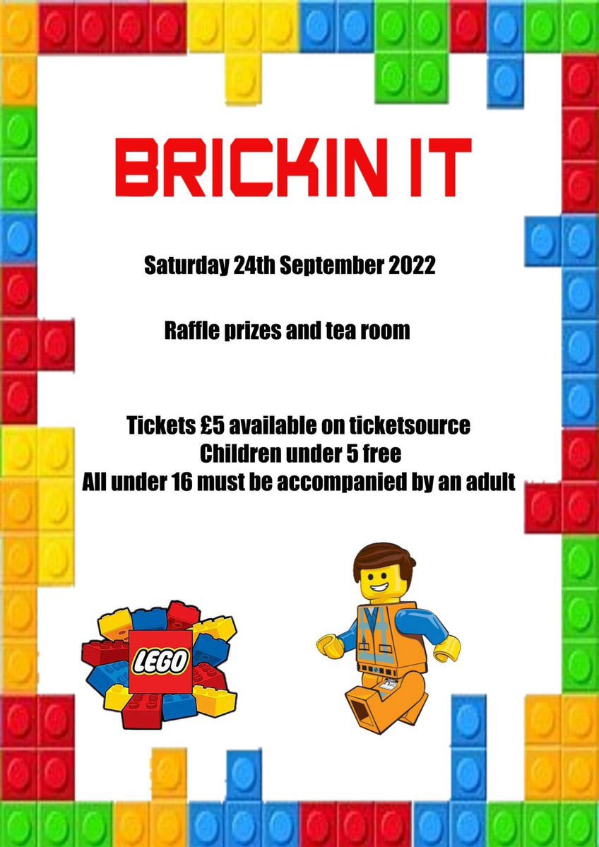 TartanLUG's tweet photo. Itโs only a few weeks until #BrickinIt in #Barrhead (Sat 24 Sep), buy your tickets online now!
๐ https://t.co/oQGGUDgzMR ๐
A great weekend of #Lego displays from #TartanLUG, raising money for repairs to the 1st Barrhead Scout Group hall.
#Afol #Scotland #RLUG #Minifig #Tfol https://t.co/QhAwizn7cs