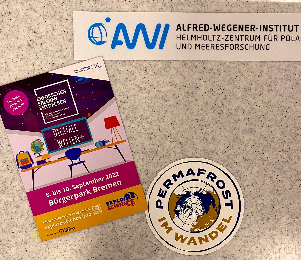 Josefine Lenz (@_josefinelenz) on Twitter photo Attention #Bremen: Next week you can visit a really *cool* Pavillon on digital #Arctic Worlds at the Explore Science Festival @ktstiftung <a href="/AWI_Media/">AWI Media</a> <a href="/UAgenten/">UndercoverEisAgenten</a> <a href="/Permafrost_RS/">Permafrost Remote Sensing @ AWI</a>
➡️ Meet @RungeAlexandra <a href="/tabearettelbach/">Tabea Rettelbach</a> <a href="/WindirschTorben/">Torben Windirsch</a> & experience permafrost from the satellite‘s eye Attention #Bremen: Next week you can visit a really *cool* Pavillon on digital #Arctic Worlds at the Explore Science Festival @ktstiftung <a href="/AWI_Media/">AWI Media</a> <a href="/UAgenten/">UndercoverEisAgenten</a> <a href="/Permafrost_RS/">Permafrost Remote Sensing @ AWI</a>
➡️ Meet @RungeAlexandra <a href="/tabearettelbach/">Tabea Rettelbach</a> <a href="/WindirschTorben/">Torben Windirsch</a> & experience permafrost from the satellite‘s eye