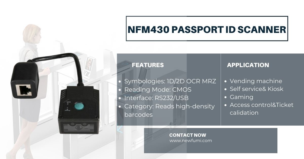 #MRZ  #OCR #passportreader is with OCR function, support to read #IDcards and passport. It's widely used for duty-free shops and airports etc. can easily be integrated into various solutions such as kiosks, ticketing machines, (reverse) vending machines and many more.