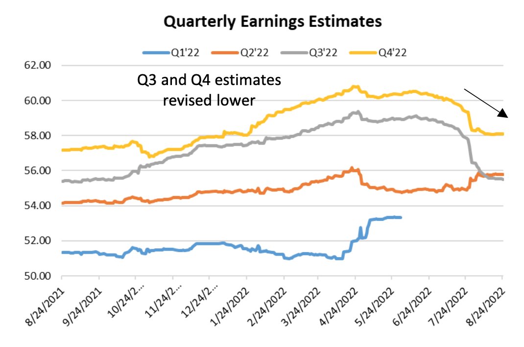 Mayhem4Markets's tweet photo. Earnings estimates continue to be revised lower for Q3 and Q4. 👀

@ayeshatariq https://t.co/7n2zpgb0Jt