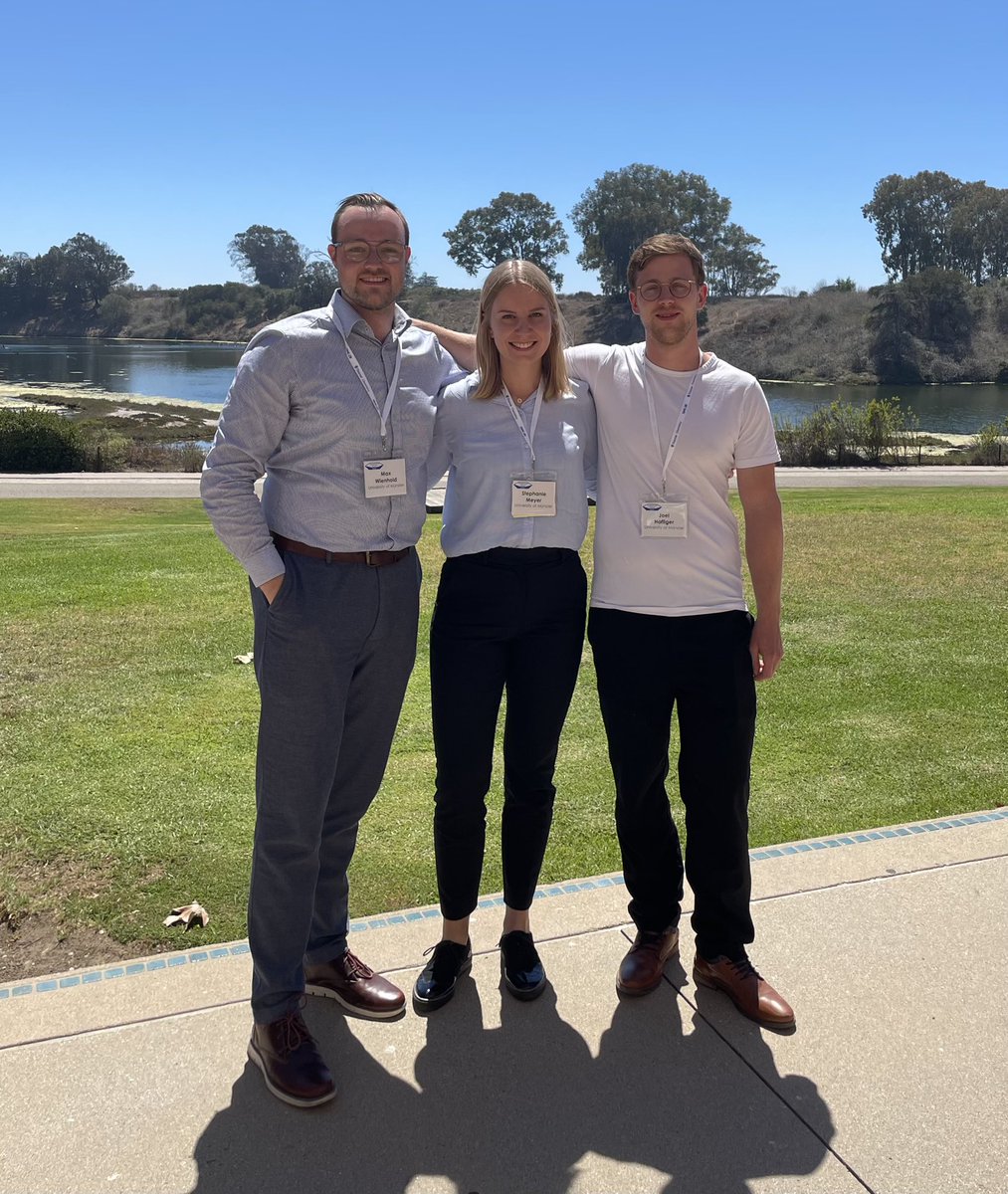 Great to have the wonderful <a href="/steph_meyer16/">Stephanie Meyer</a>, Max and Joel representing <a href="/GilmourLab/">GilmourLab</a> @WWU_Muenster at the #ISHC2022 <a href="/ishc1967/">International Society of Heterocyclic Chemistry</a> in Santa Barbara <a href="/ucsantabarbara/">UC Santa Barbara</a>! Thanks to the organizers <a href="/thevanderwallab/">Vanderwal Lab</a>, <a href="/yang2biocat/">Yang Yang</a> <a href="/ReadAlanizteam/">Read De Alaniz group</a> Enjoy SoCal! So sad that I couldn’t make it! (RG)