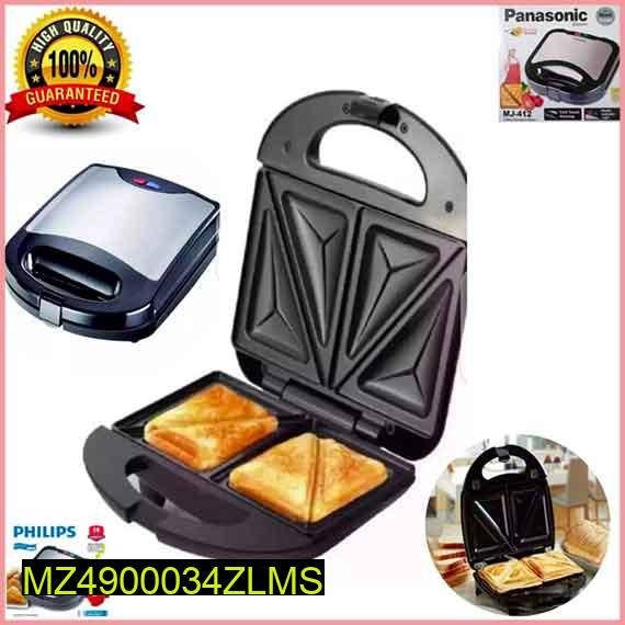 *Product Name*: Electric Sandwich Maker 800W Black 
 
*Product Description*: 2 Slice Sanwich Makers electric:
 
Material:Stainless Steel+Plastic Insulated Case
2 Slice Sandwich
P 230V/800W
Panasonic
Smart Temperature Control

Product Code: MZ4900034ZLMS