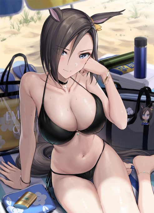 水着祭りでした
#今月描いた絵を晒そう 