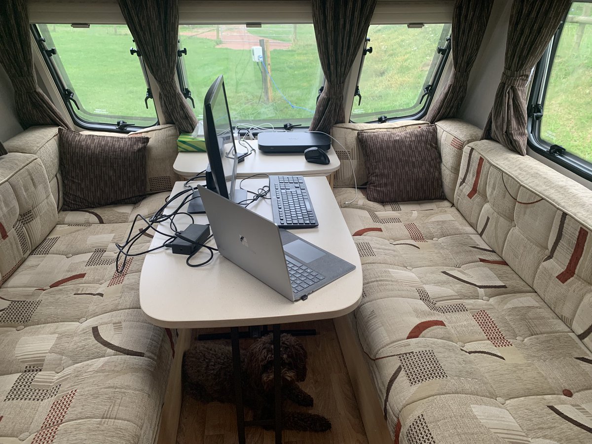 When you’re running a workshop on flexible online approaches for large group simulation in Interprofessional Education, from a caravan. I think that proves the point. It’s going to be awesome 😎 <a href="/drhmiles/">Helen Miles</a> <a href="/UCLanMedicine/">UCLan School of Medicine</a> <a href="/Cjackson19Wcmec/">UCLanNCRRM</a> #AMEE2022