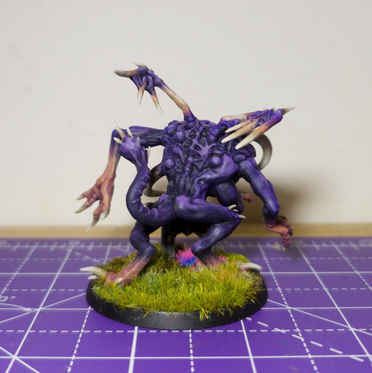 Last night one of the cultists got into the forbidden tome and thought it would be a good idea to put it on the cursed altar and start reading it out loud under a full moon...so I guess have another spawn ready to be horrible on the tabletop now. 
#WarhammerCommunity #warhammer