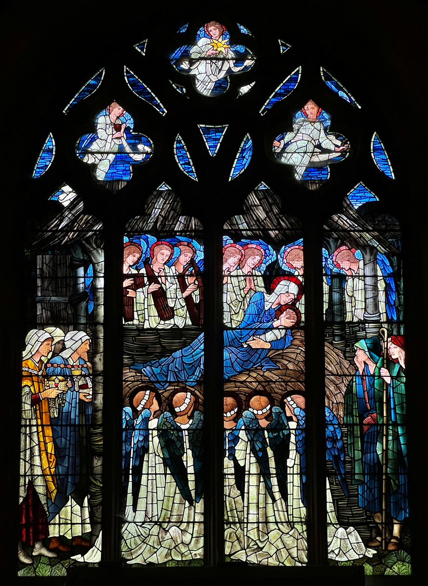 Possibly the last stained glass design by Edward Burne-Jones, made in the year of his death (1898) - he went out on a high at least St Deiniol’s church, Hawarden
