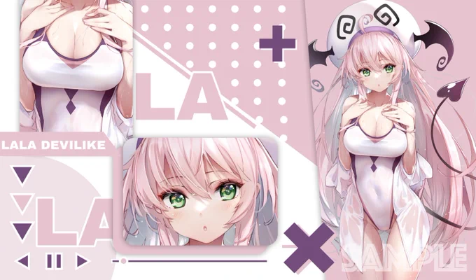 CT40/エアこみトレ 新作発表⑪ララ の スリーブ や プレイマット になります!イラストレーターは HONG() 様です。※プレイマットはフルアート版と横版の2種類があります。 