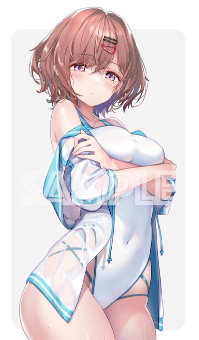 CT40/エアこみトレ 新作発表⑫円香 の スリーブ や プレイマット になります!イラストレーターは HONG() 様です。※プレイマットはフルアート版と横版の2種類があります。 