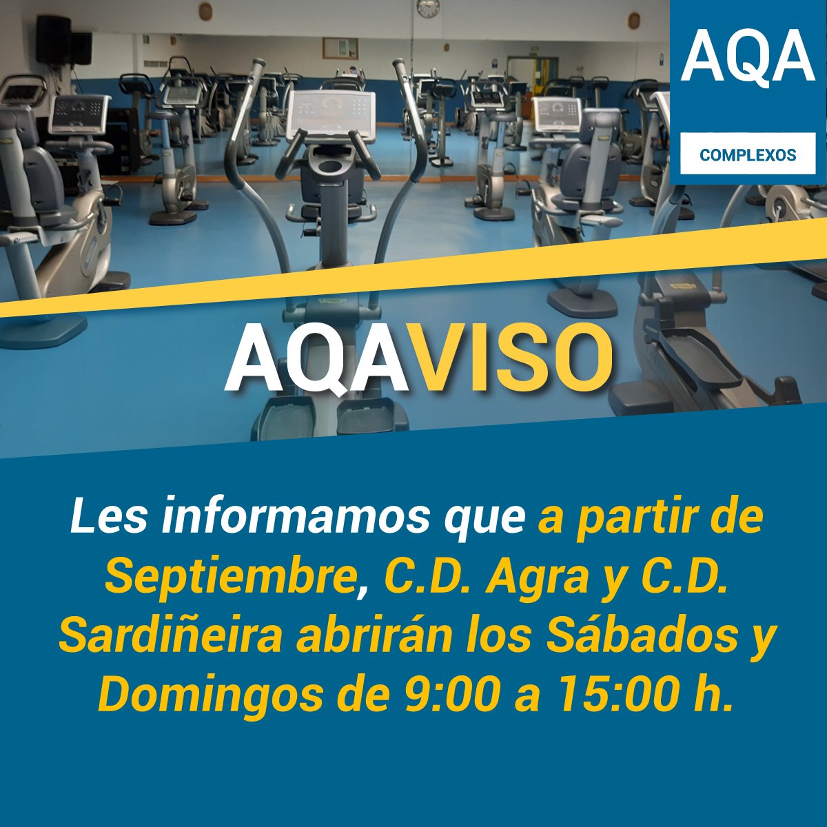 aqacomplexos's tweet photo. ⚠️#AQAviso ⚠️ https://t.co/8F145c4ERi