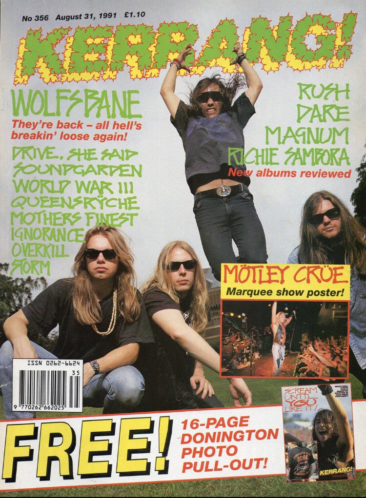 at_begins's tweet image. 31st August 1991
@realblazebayley @KerrangMagazine #kerrang #wolfsbane #rockcharts