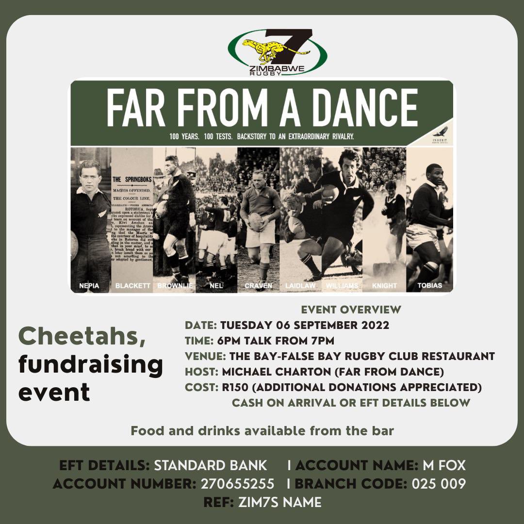 holla5653's tweet photo. I’ve heard this talk before but will be listening again next Tuesday @FalseBayRFC It’s a superb story told by the brilliant Michael Charton in support of Zimbabwe Rugby 7’s. @Oom_Rugby @mark_keohane @Jorseb @ZimRugbyUnion @sacsrugby https://t.co/6bYSm0pj6M