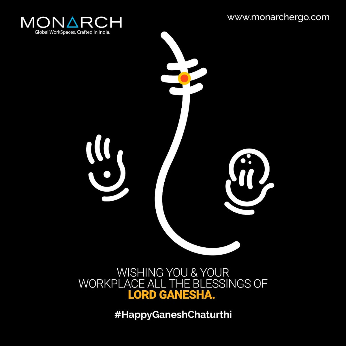 MonarchErgo's tweet photo. We heard you and so did Ganesha. 
May this arrival be the beginning of greater things ahead. 
We wish you a jubilant and prosperous Ganesh Chaturthi!

#monarchergo #HappyGaneshChaturthi #happyganeshchaturthi #lordganesha #health #peace #workplace #blessings #prosperous https://t.co/SMpwVvxRnc