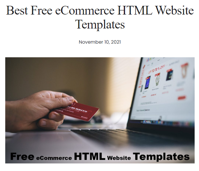 farazfrank777's tweet photo. Best Free eCommerce HTML Website Templates - you’ll need a template to give your e-commerce store a look. Check the below link.
Get Free Templates: https://t.co/cYVr0wJ4A7
#FreeTemplates #FreeThemes #HTMLTemplates https://t.co/QtasHHviB3
